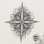 Will-o’-the-wisp, tattoo line art, stylized i… – tattoo sketch (№1751258577_0, 30.06.2025 04:42) — tattoovalue.net