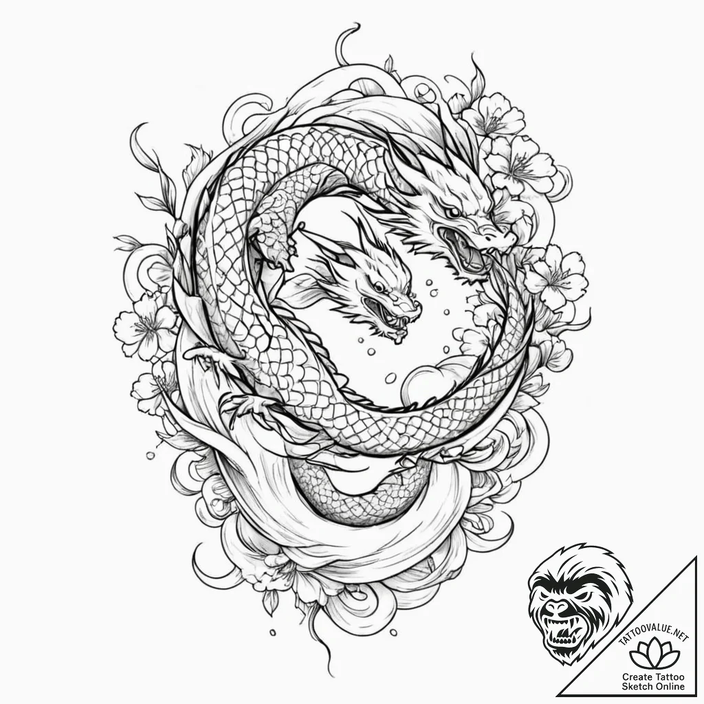 A vampire's bite mark, ink illustration for t... - tattoo sketch (№1751259741_0, 30.06.2025 05:02) — tattoovalue.net
