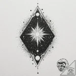 Nebula, concept art for tattoo, dotwork shadi… – tattoo sketch (№1751259940_0, 30.06.2025 05:05) — tattoovalue.net