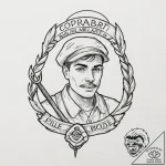 A sketch of the main character from the boys,… – tattoo sketch (№1751260044_0, 30.06.2025 05:07) — tattoovalue.net