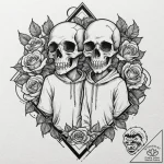 A sketch of the guards in their pink jumpsuit… – tattoo sketch (№1751260151_0, 30.06.2025 05:09) — tattoovalue.net