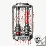 Nixie tube clock, ink illustration for tattoo… – tattoo sketch (№1751260874_0, 30.06.2025 05:21) — tattoovalue.net