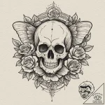 Moth, tattoo drawing outline, chicano tattoo… – tattoo sketch (№1751261853_0, 30.06.2025 05:37) — tattoovalue.net