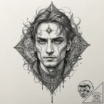 A sketch of colin robinson, the energy vampir… – tattoo sketch (№1751263558_0, 30.06.2025 06:05) — tattoovalue.net