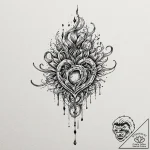 A soundwave of a heartbeat, concept art for t… – tattoo sketch (№1751263787_0, 30.06.2025 06:09) — tattoovalue.net