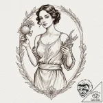 A neo-traditional tattoo of the main characte… – tattoo sketch (№1751264776_0, 30.06.2025 06:26) — tattoovalue.net