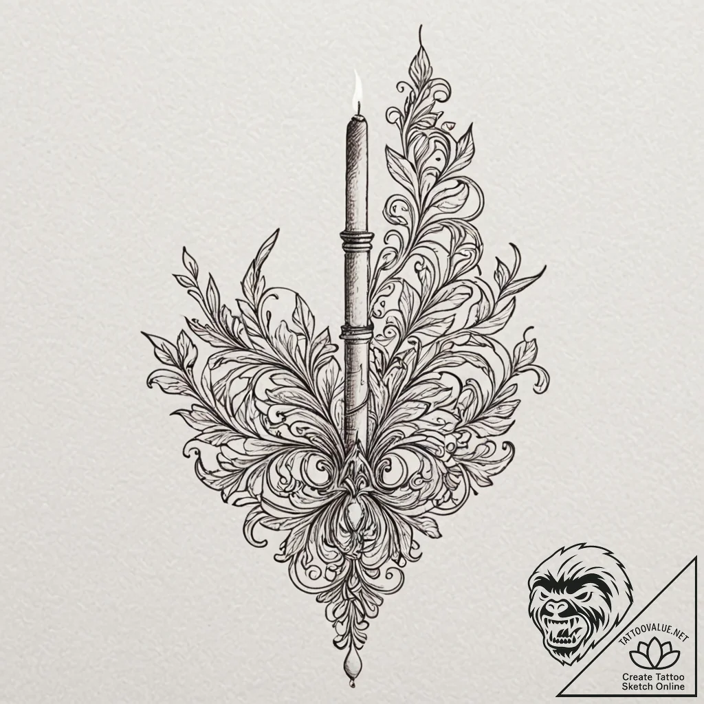 A linework tattoo of her long cigarette holde... - tattoo sketch (№1751268529_0, 30.06.2025 07:28) — tattoovalue.net