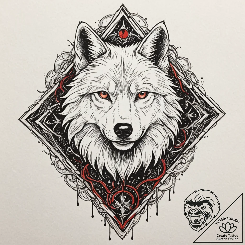 A graphic novel style sketch of jon snow with... - tattoo sketch (№1751268932_0, 30.06.2025 07:35) — tattoovalue.net