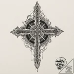 Stripes, concept art for tattoo, detailed cro… – tattoo sketch (№1751269254_0, 30.06.2025 07:40) — tattoovalue.net