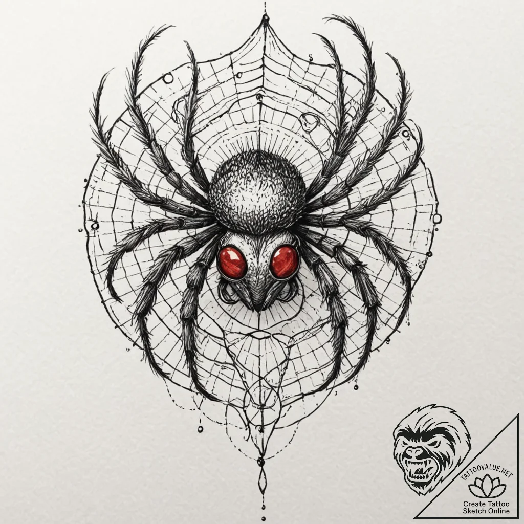Peacock spider, concept art for tattoo, black... - tattoo sketch (№1751269577_0, 30.06.2025 07:46) — tattoovalue.net