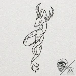 Kokopelli, tattoo flash sheet design, soft wh… – tattoo sketch (№1751271570_0, 30.06.2025 08:19) — tattoovalue.net