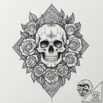 Playing card hand (e.g., a royal flush), ink… – tattoo sketch (№1751272218_0, 30.06.2025 08:30) — tattoovalue.net