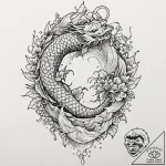 Forest, tattoo line art, unique design, origi… – tattoo sketch (№1751272325_0, 30.06.2025 08:32) — tattoovalue.net