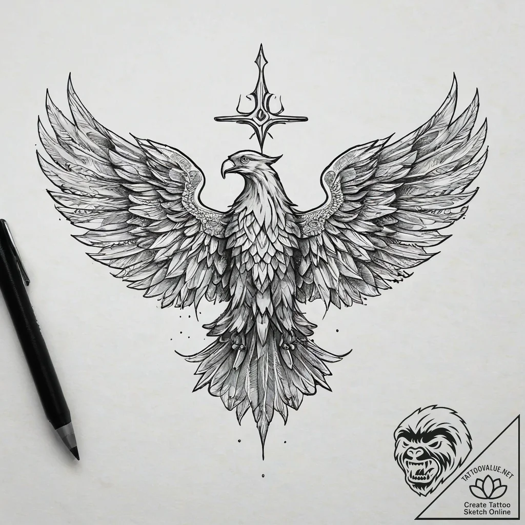 смелость, доблесть, честь, слава, - tattoo sketch (№1751282197_0, 30.06.2025 11:16) — tattoovalue.net