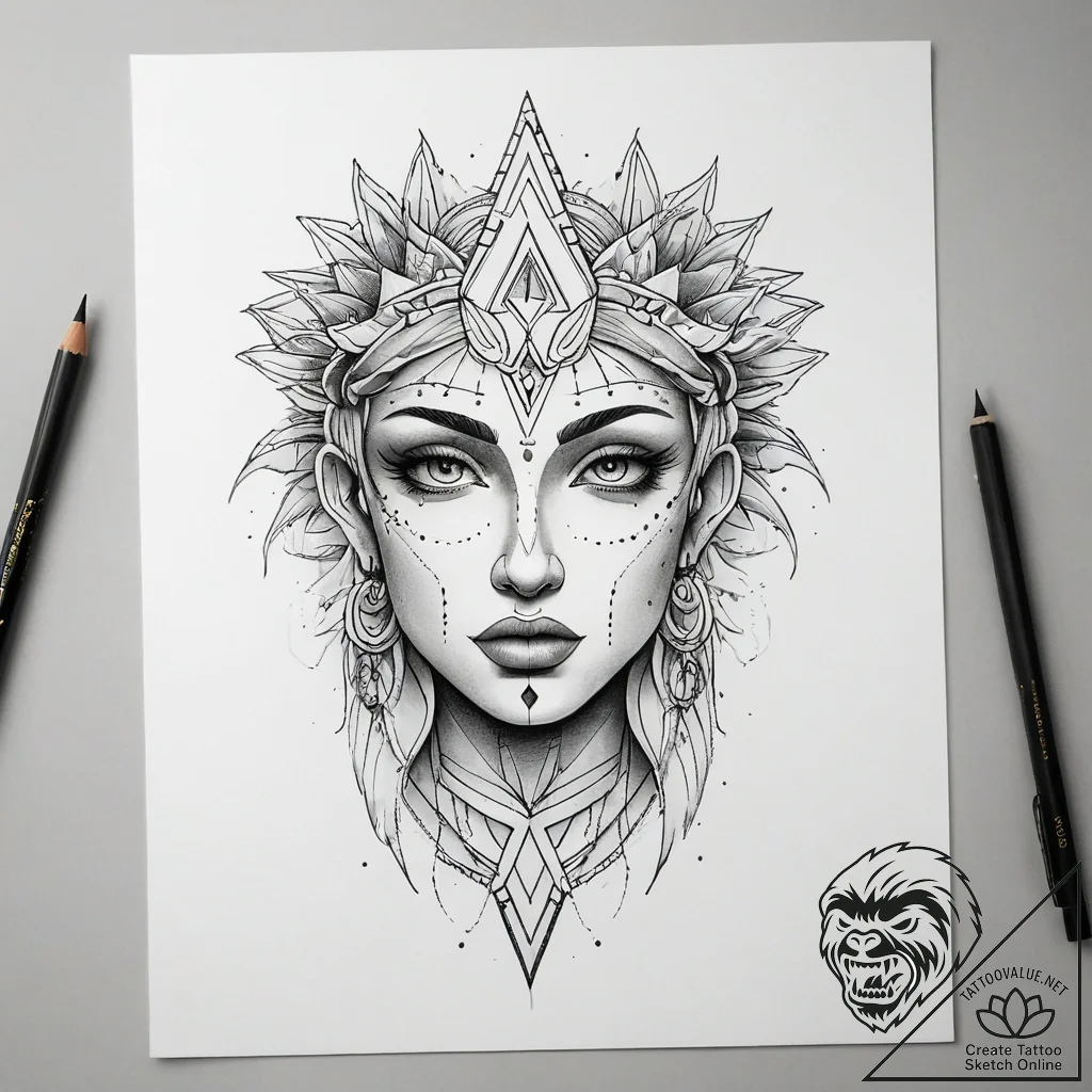 Themis, tattoo flash sheet design, black outl... - tattoo sketch (№1751282267_0, 30.06.2025 11:17) — tattoovalue.net