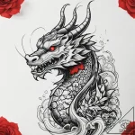 A sewing needle and thread, tattoo sketch des… – tattoo sketch (№1751282345_0, 30.06.2025 11:19) — tattoovalue.net
