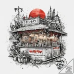 A watercolor tattoo of the spirit world’s foo… – tattoo sketch (№1751282976_0, 30.06.2025 11:29) — tattoovalue.net
