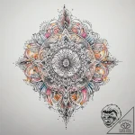 A neo-traditional tattoo of the color-coded n… – tattoo sketch (№1751284076_0, 30.06.2025 11:47) — tattoovalue.net