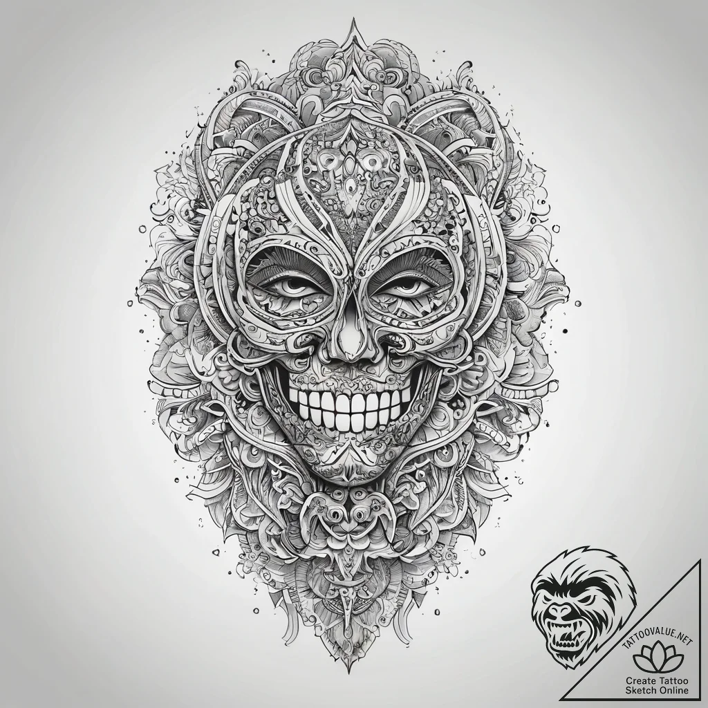 A straight razor (is there, but can be ornate... - tattoo sketch (№1751286632_0, 30.06.2025 12:30) — tattoovalue.net