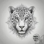 Leopard, artistic tattoo sketch, sketch tatto… – tattoo sketch (№1751288709_0, 30.06.2025 13:05) — tattoovalue.net