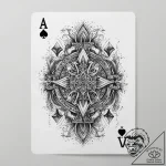 Playing card hand (e.g., a royal flush), conc… – tattoo sketch (№1751289984_0, 30.06.2025 13:26) — tattoovalue.net