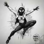 A sketch of the “leap of faith” scene from in… – tattoo sketch (№1751293734_0, 30.06.2025 14:28) — tattoovalue.net