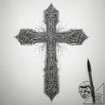 Circuit board pattern, tattoo line art, on te… – tattoo sketch (№1751293812_0, 30.06.2025 14:30) — tattoovalue.net
