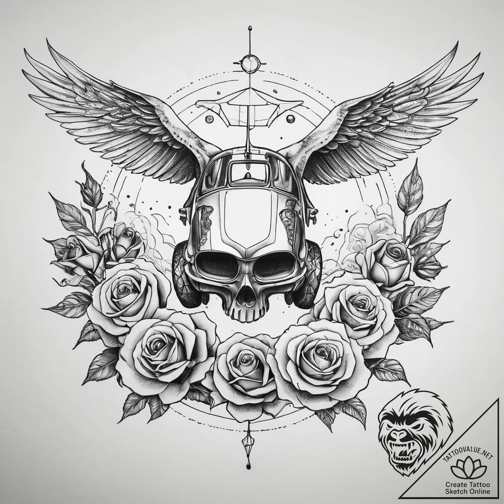 A graphic novel style tattoo of korben dallas... - tattoo sketch (№1751294051_0, 30.06.2025 14:34) — tattoovalue.net
