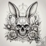 A watercolor sketch of the jack rabbit slim’s… – tattoo sketch (№1751295470_0, 30.06.2025 14:57) — tattoovalue.net