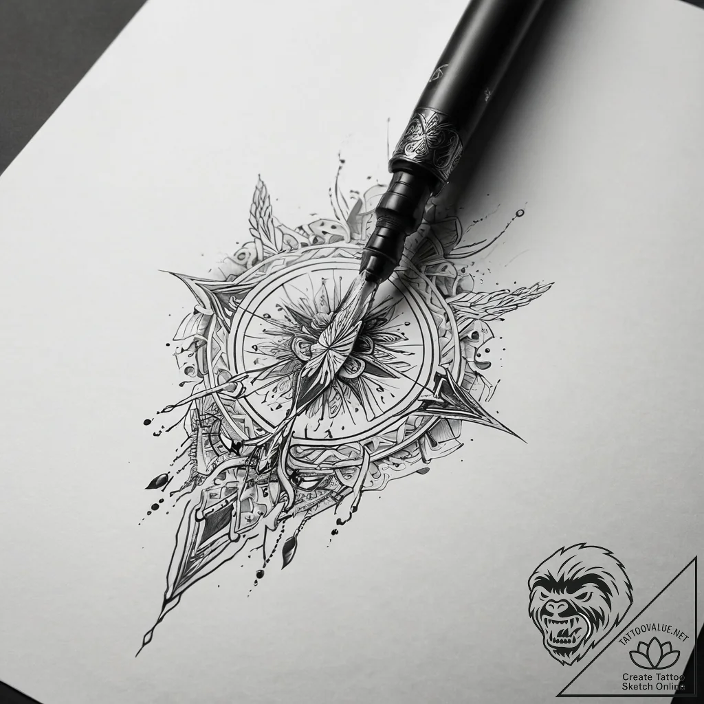 Malenia, blade of miquella from elden ring, c... - tattoo sketch (№1751296493_0, 30.06.2025 15:14) — tattoovalue.net