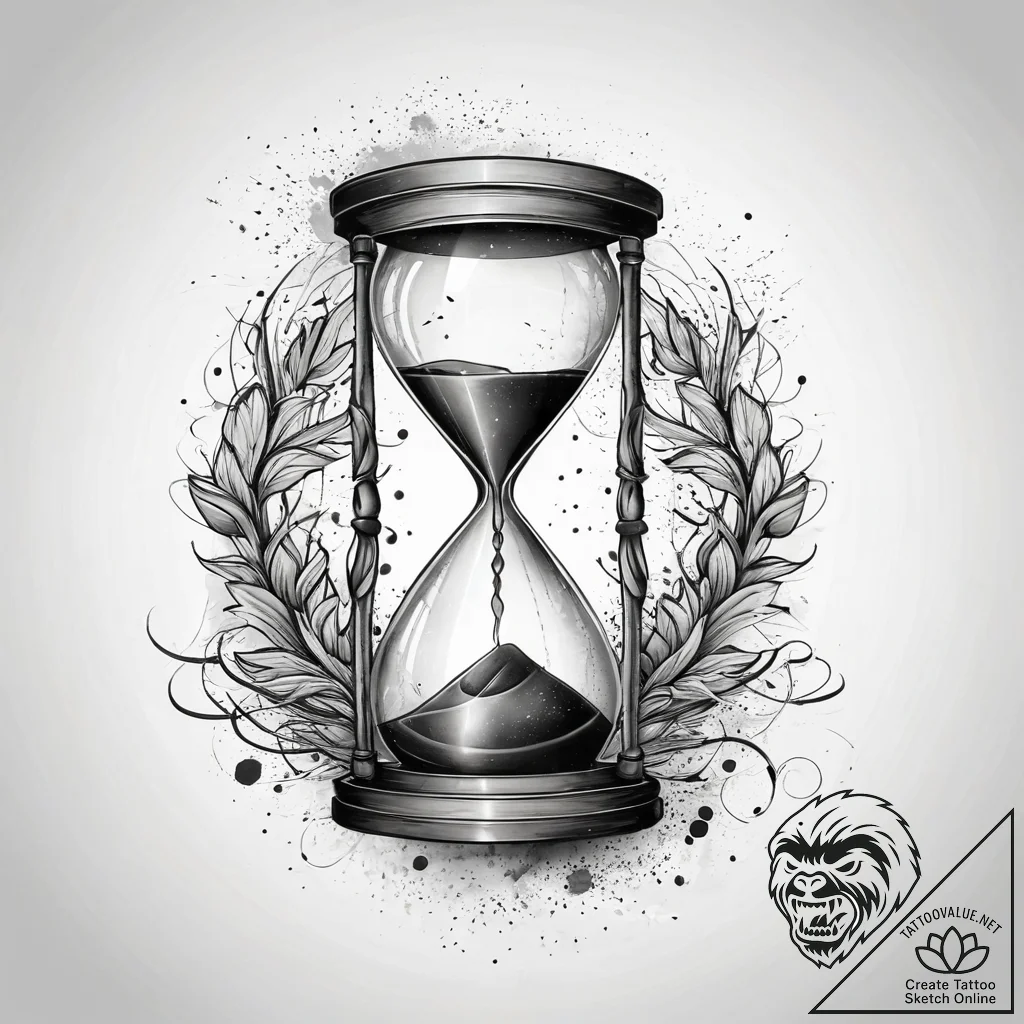 Hourglass (is in the original list, but can b... - tattoo sketch (№1751297142_0, 30.06.2025 15:25) — tattoovalue.net
