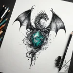 A trash polka composition of a broken horcrux… – tattoo sketch (№1751297227_0, 30.06.2025 15:27) — tattoovalue.net