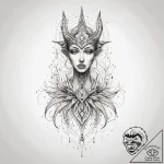 A watercolor sketch of diva plavalaguna, beau… – tattoo sketch (№1751297676_0, 30.06.2025 15:34) — tattoovalue.net