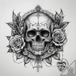 Beads, tattoo sketch design, moderately detai… – tattoo sketch (№1751297756_0, 30.06.2025 15:35) — tattoovalue.net