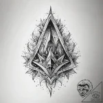 Crystal cave, tattoo sketch design, on white… – tattoo sketch (№1751298165_0, 30.06.2025 15:42) — tattoovalue.net