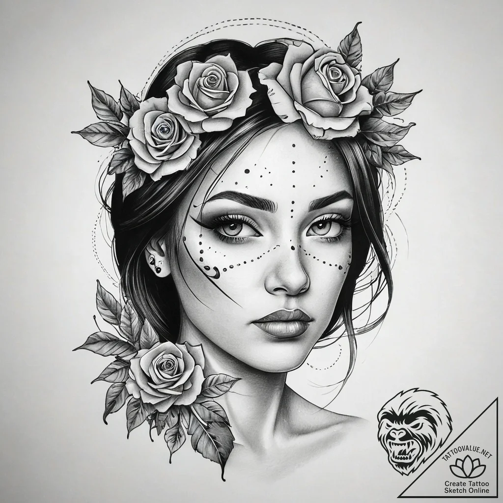 A sketch of daria, with her classic deadpan e... - tattoo sketch (№1751298324_0, 30.06.2025 15:45) — tattoovalue.net