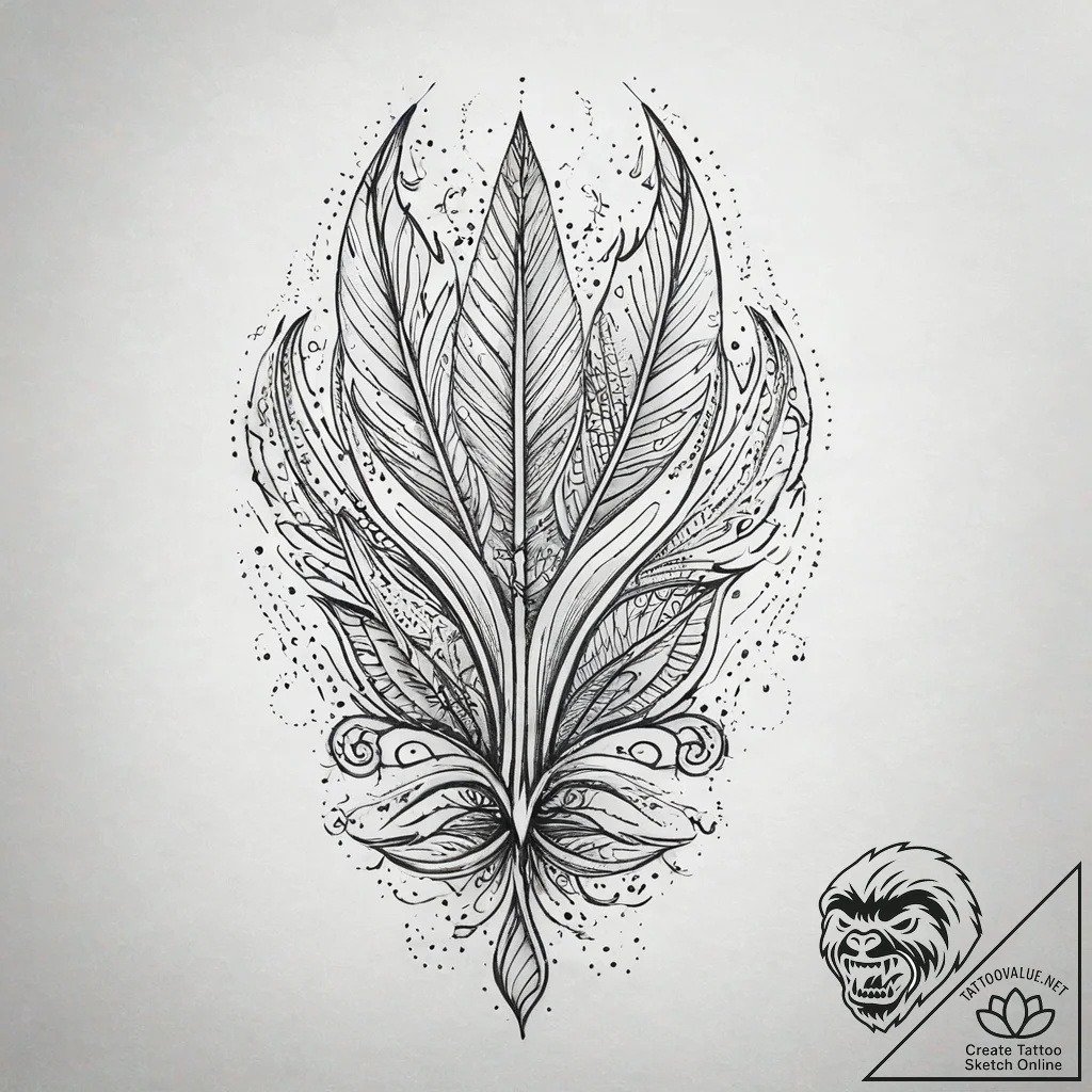 A dotwork design of the spice, glowing and sh... - tattoo sketch (№1751298567_0, 30.06.2025 15:49) — tattoovalue.net