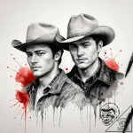 A neo-traditional portrait of the main charac… – tattoo sketch (№1751298646_0, 30.06.2025 15:50) — tattoovalue.net