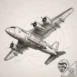 A graphic novel panel of the “jive talking” s… – tattoo sketch (№1751299141_0, 30.06.2025 15:59) — tattoovalue.net