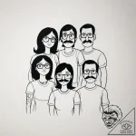 A watercolor tattoo of the main characters fr… – tattoo sketch (№1751299381_0, 30.06.2025 16:03) — tattoovalue.net