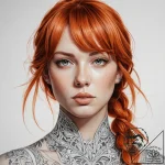 131. neo-traditional portrait of leeloo with… – tattoo sketch (№1751301343_0, 30.06.2025 16:35) — tattoovalue.net