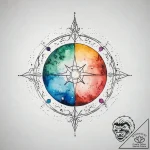 The astrological symbol for a planet (e.g., j… – tattoo sketch (№1751301819_0, 30.06.2025 16:43) — tattoovalue.net