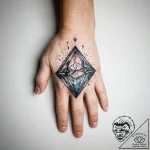 A linework tattoo design of the “four-fingere… – tattoo sketch (№1751303015_0, 30.06.2025 17:03) — tattoovalue.net