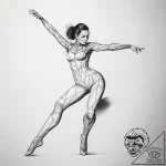 A sketch of trinity in her iconic latex suit,… – tattoo sketch (№1751303895_0, 30.06.2025 17:18) — tattoovalue.net