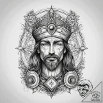 A tarot card (e.g., the fool, the hermit, the… – tattoo sketch (№1751304136_0, 30.06.2025 17:22) — tattoovalue.net