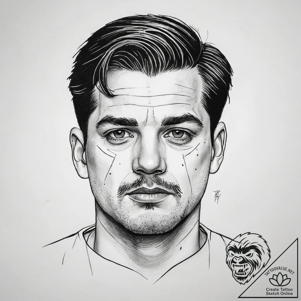 A sketch of the final scene of inglourious ba... - tattoo sketch (№1751304214_0, 30.06.2025 17:23) — tattoovalue.net