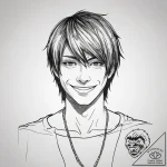 A graphic novel style portrait of light yagam… – tattoo sketch (№1751305886_0, 30.06.2025 17:51) — tattoovalue.net