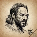 A graphic novel portrait of sandor “the hound… – tattoo sketch (№1751306046_0, 30.06.2025 17:54) — tattoovalue.net