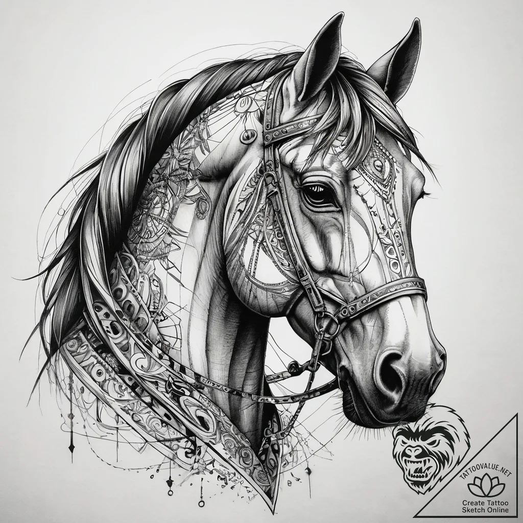 A trash polka composition of officer k's wood... - tattoo sketch (№1751306442_0, 30.06.2025 18:00) — tattoovalue.net