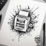 A sketch of the main characters from office s… – tattoo sketch (№1751306683_0, 30.06.2025 18:04) — tattoovalue.net